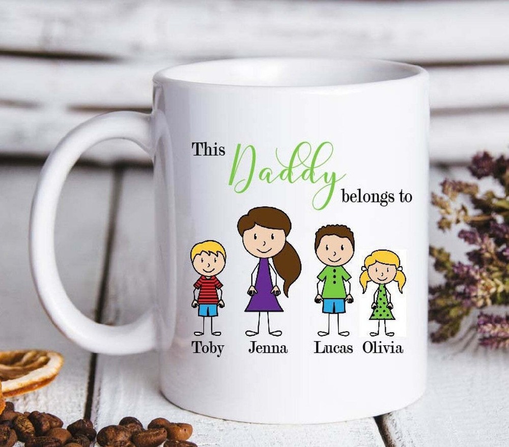 This Daddy Belongs To Mug Daddy Mug Father'sday Gift For Dads Best Daddy Cup Mum