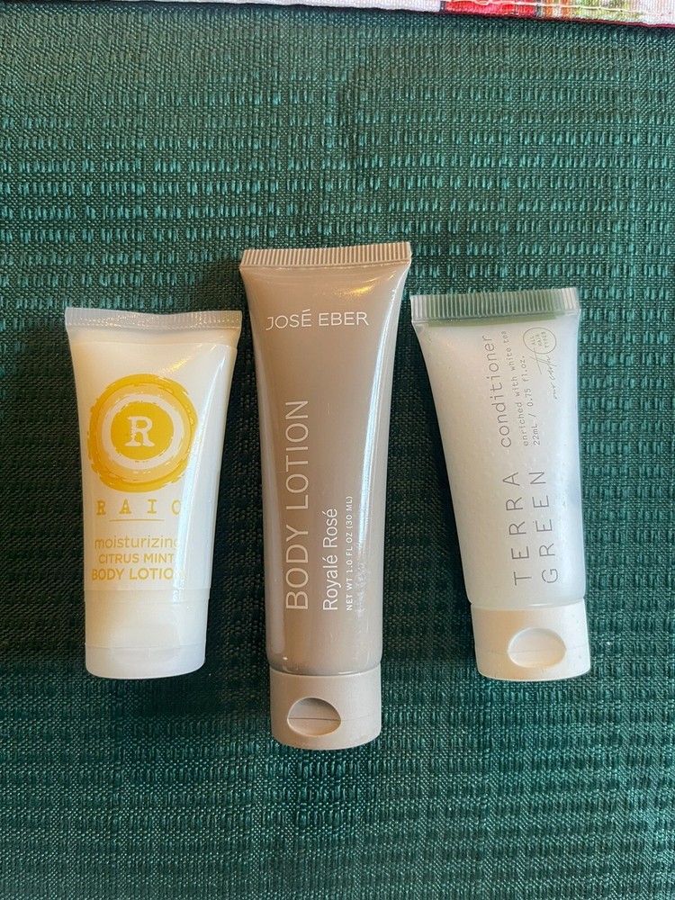 Lot Of 9 Travel Minis Including Jose Eber Body Lotion And Vintage Jergans New