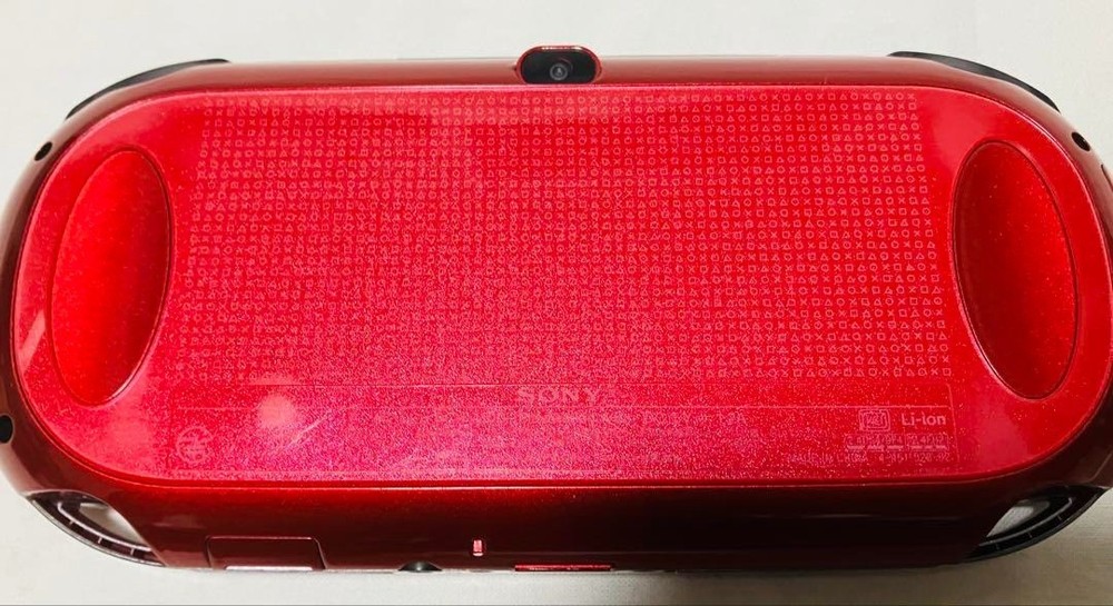 SONY PS Vita PCH-1100 Wi-Fi Gaming Console in Cosmic Red