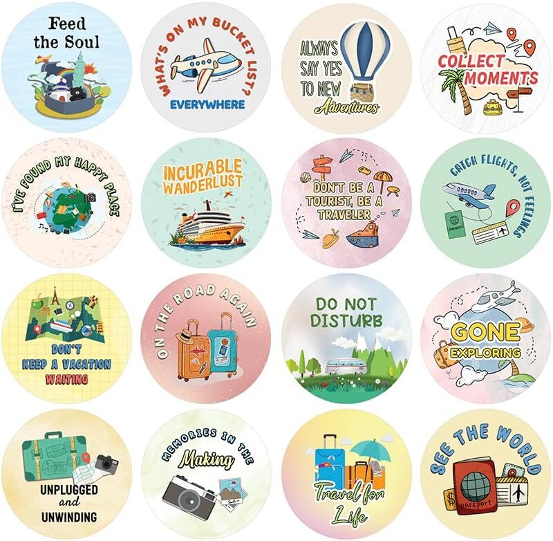 See the World Stickers (10 Sets X 16 Designs)