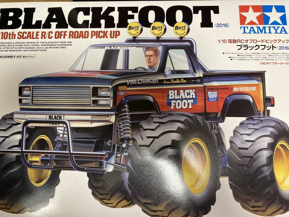Tamiya Blackfoot RC Monster Truck Kit Unassembled Radio Control Car