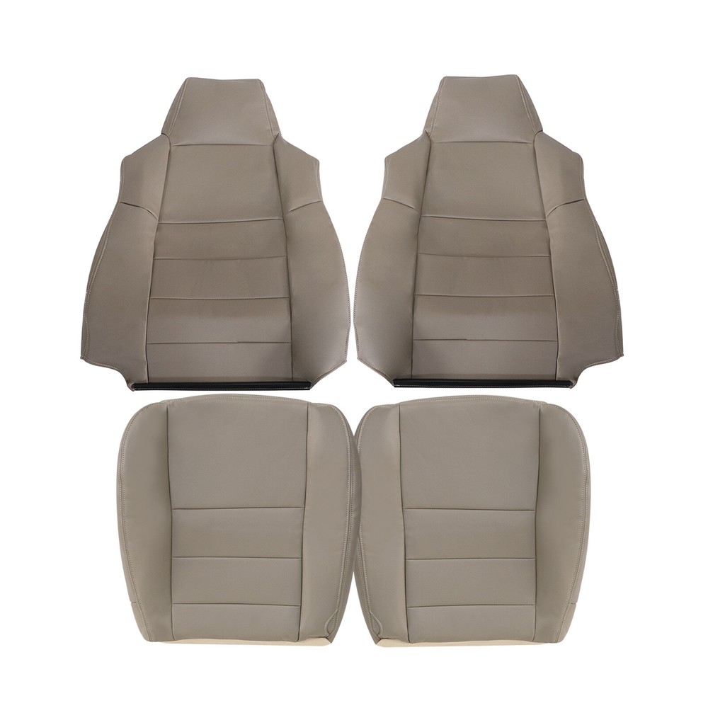 SUPER DUTY LARIAT REPLACEMENT FRONT SEAT COVERS TAN FOR 2002-2007 FORD F250 F350