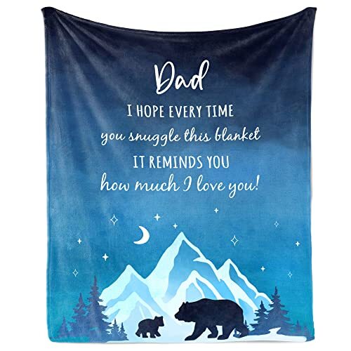 Fathers Day Blanket, Birthday Gifts for Dad from 60x50 inches Dad Gifts-image