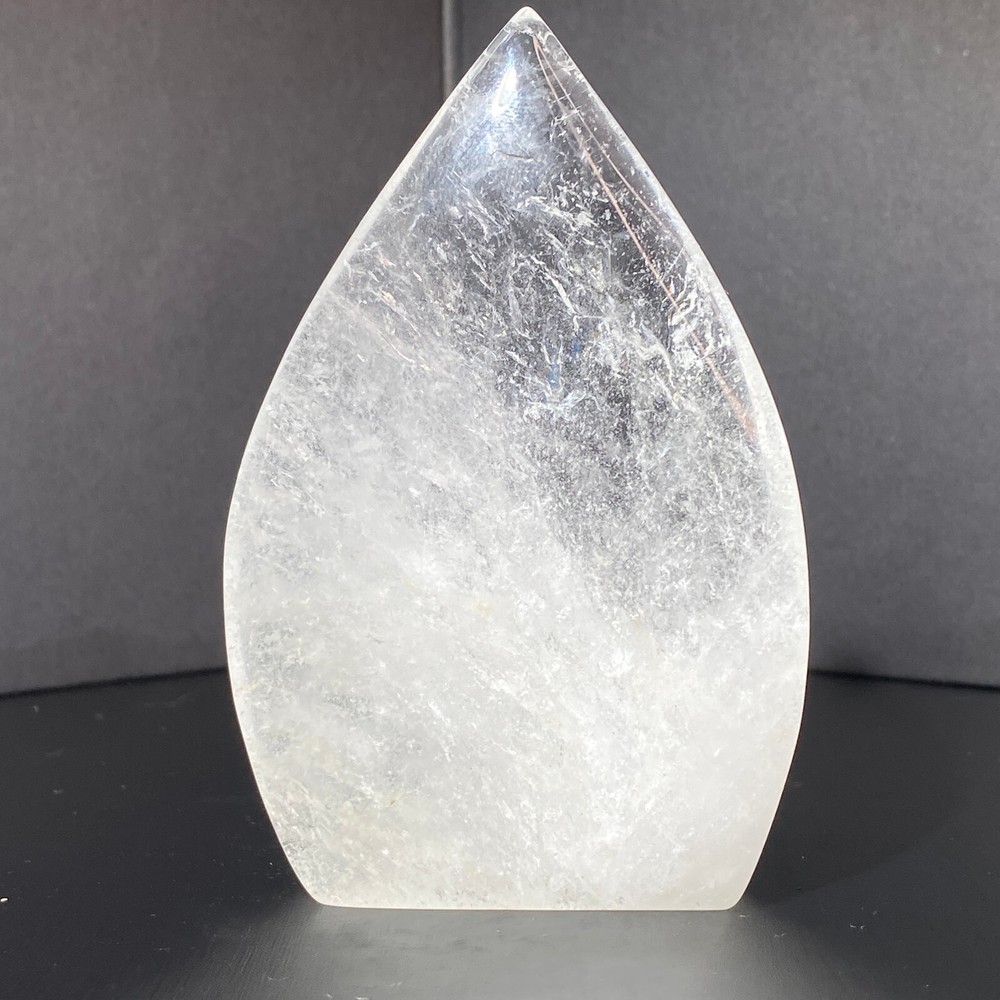 256g Clear Quartz Tower Point , White Crystal Obelisk Healing Crystal Home Decor