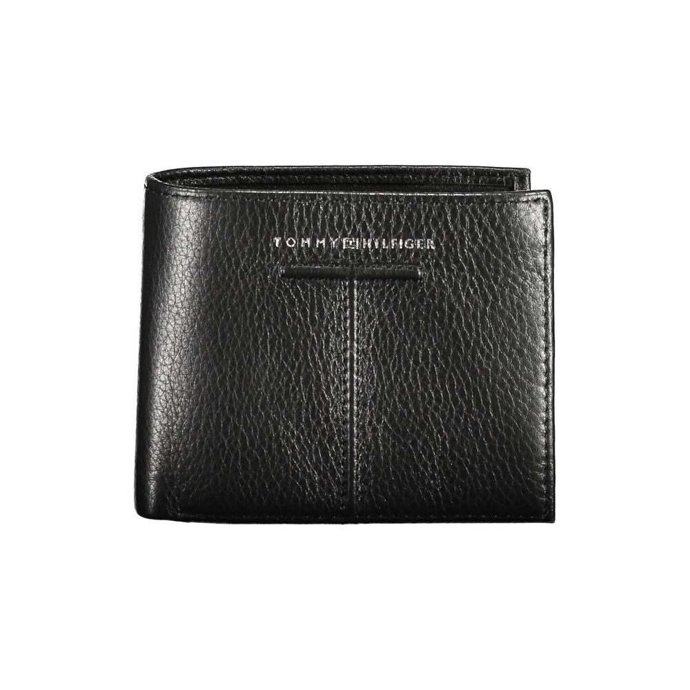 Tommy Hilfiger Mens Black Leather Wallet Stylish & Durable