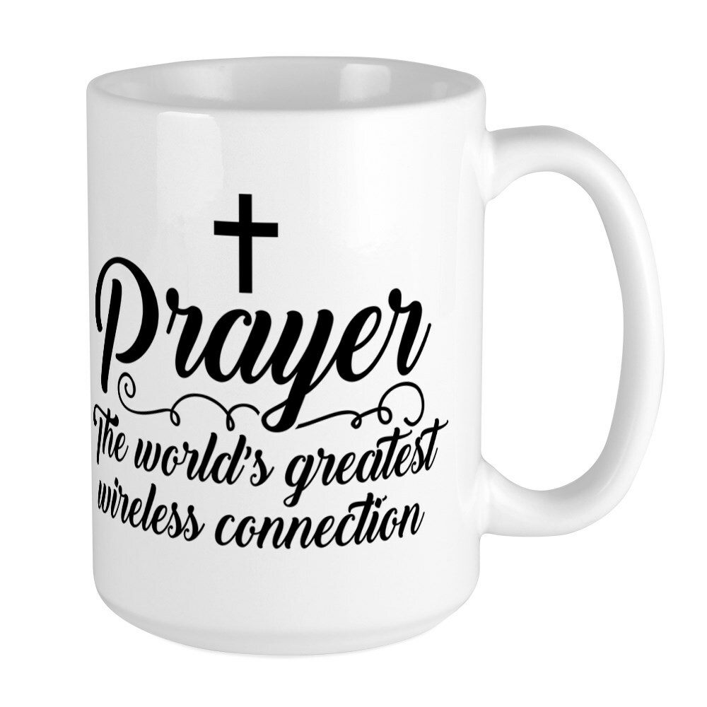 CafePress Prayer Coffee Mug, Large 15 oz. White Coffee Cup (187177226)