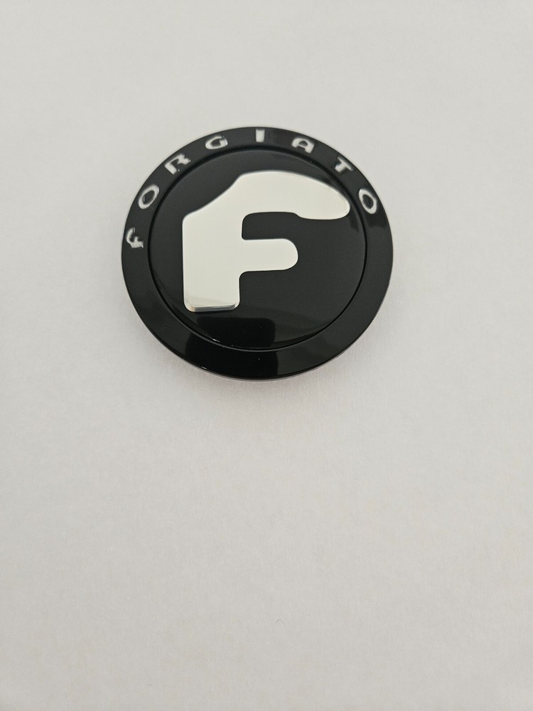 Black Chrome FORGIATO Wheel Center Cap Brand New