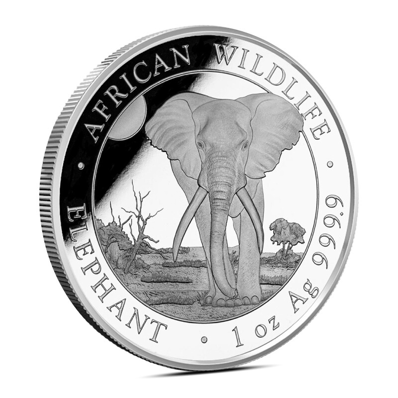 Presale 2025 1 oz Somalia Elephant Silver Coin (BU)-image