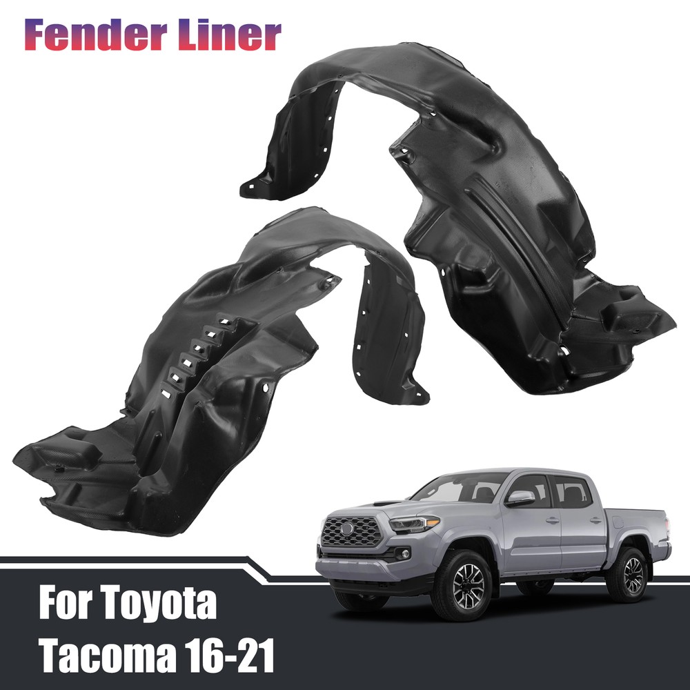 Fender Liner Set Front Driver And Passenger Side Fits 2016-2021 Toyota Tacoma
