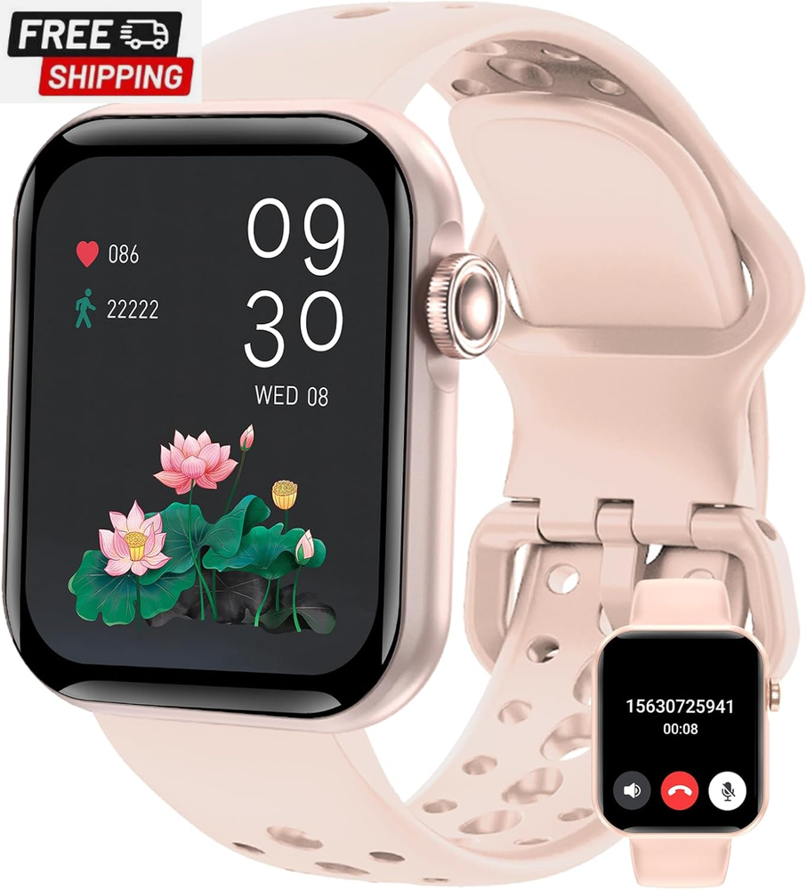 FILIEKEU Smart Watch Women Men for Android Ios Phones Bluetooth Call 1.85