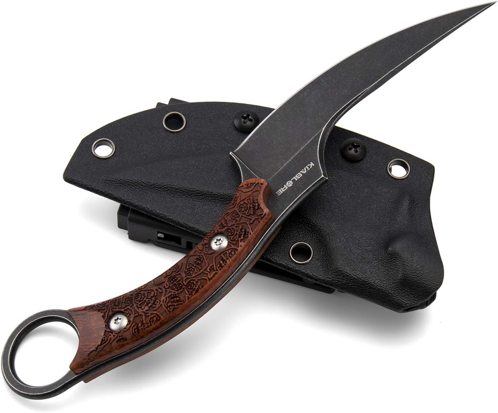 Survival Fixed Blade Knife 440C Steel Camping Hunting Outdoor Tool