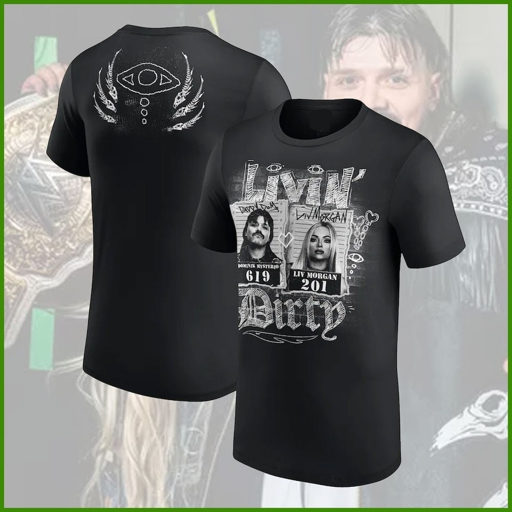 Christmas gift SALE Dominik Mysterio & Liv Morgan Livin' Dirty Forever  23D747-image
