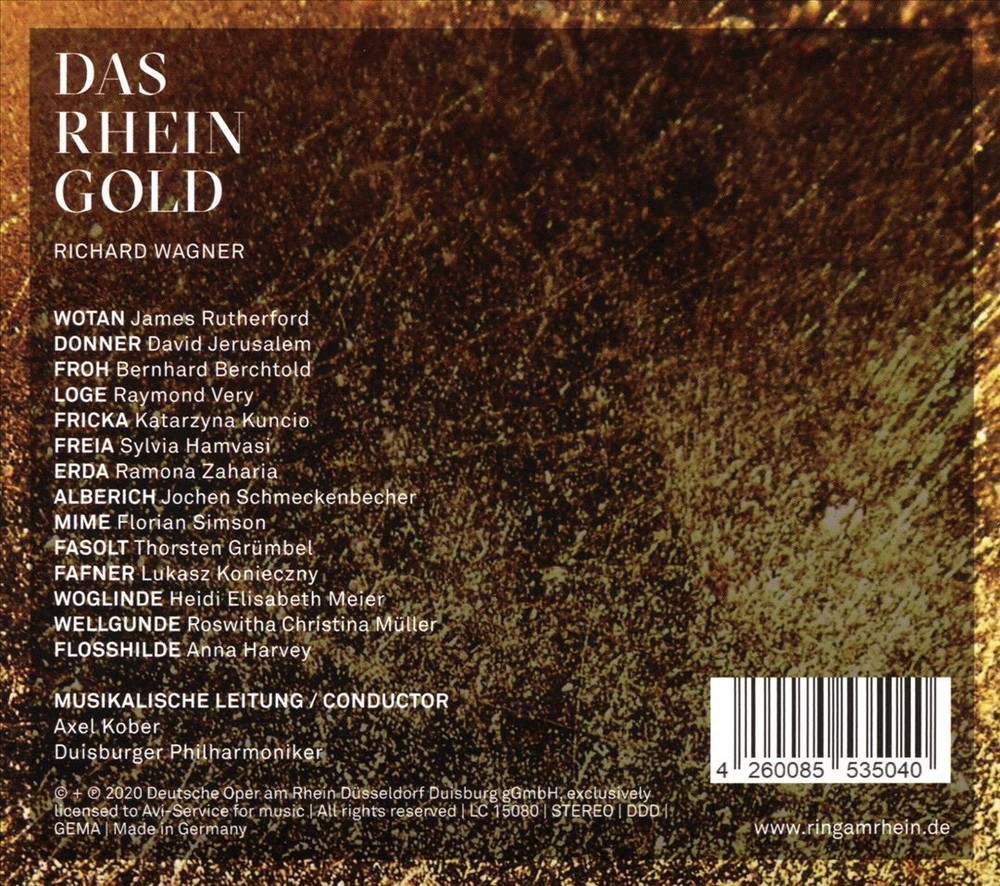 DEUTSCHE OPER AM RHEIN / AXEL KOBER / DUISBURGER PHILHARMONIKER RICHARD WAGNER: