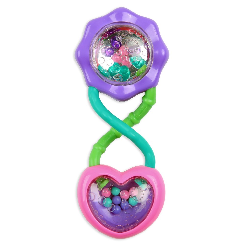 Rattle and Shake Barbell Toy - Pretty in Pink, Ages 3 Months +