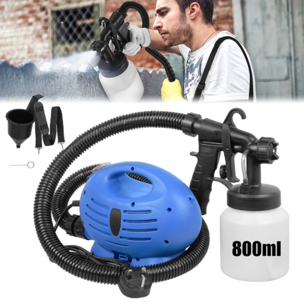 650W 800ML HVLP Electric Paint Spray Gun Handheld Zoom Sprayer US