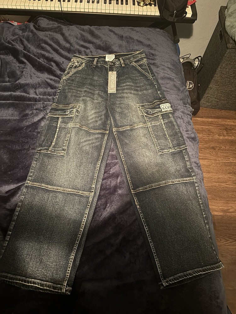 Relaxed Fit Pro Club Cargo Pants for Men  