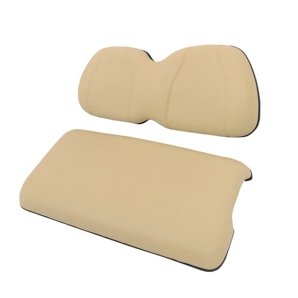 Front Seat Cushion & Backrest Fit For Club Car Golf Cart Precedent Beige New