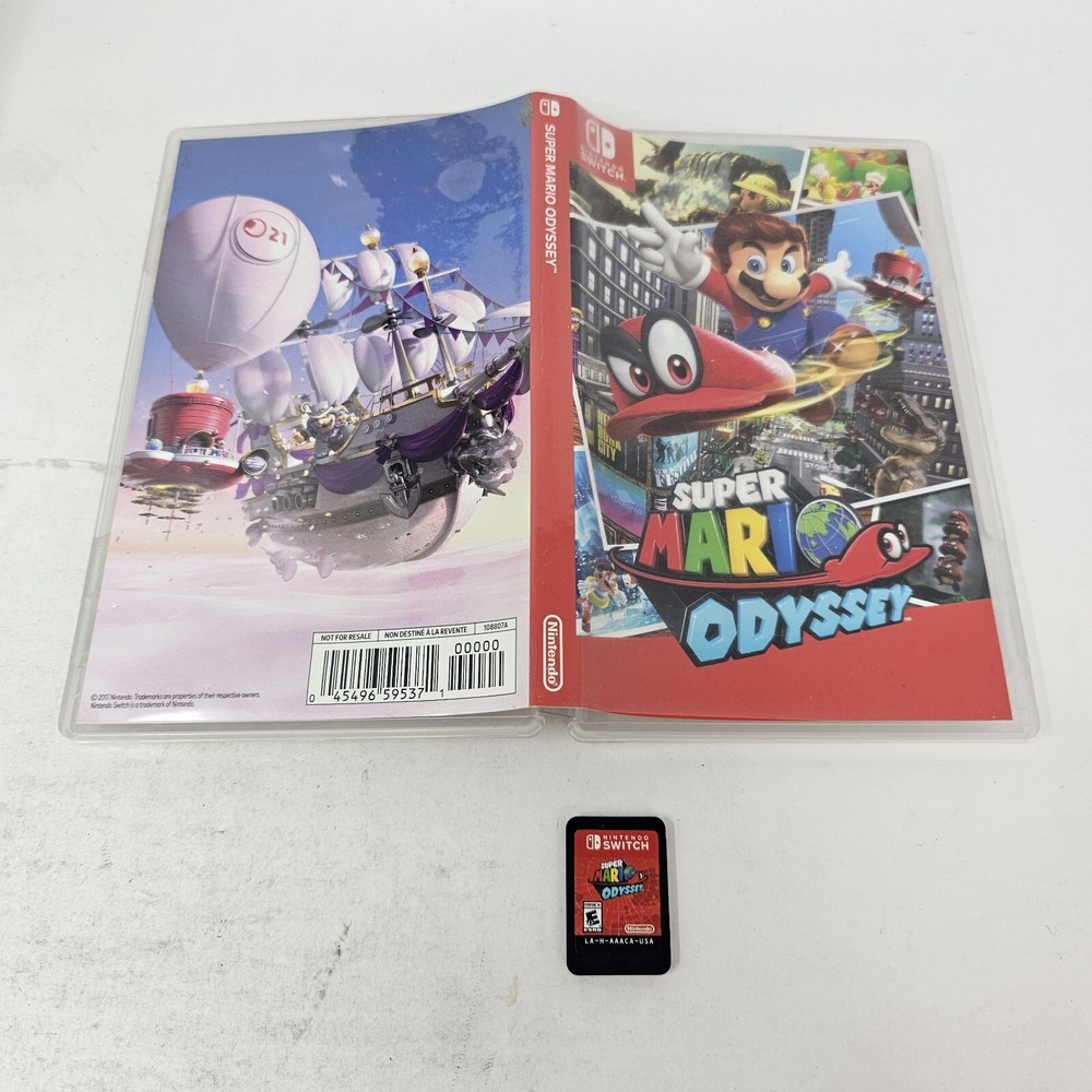 SUPER MARIO ODYSSEY Nintendo Switch Game Cartridge  - TESTED