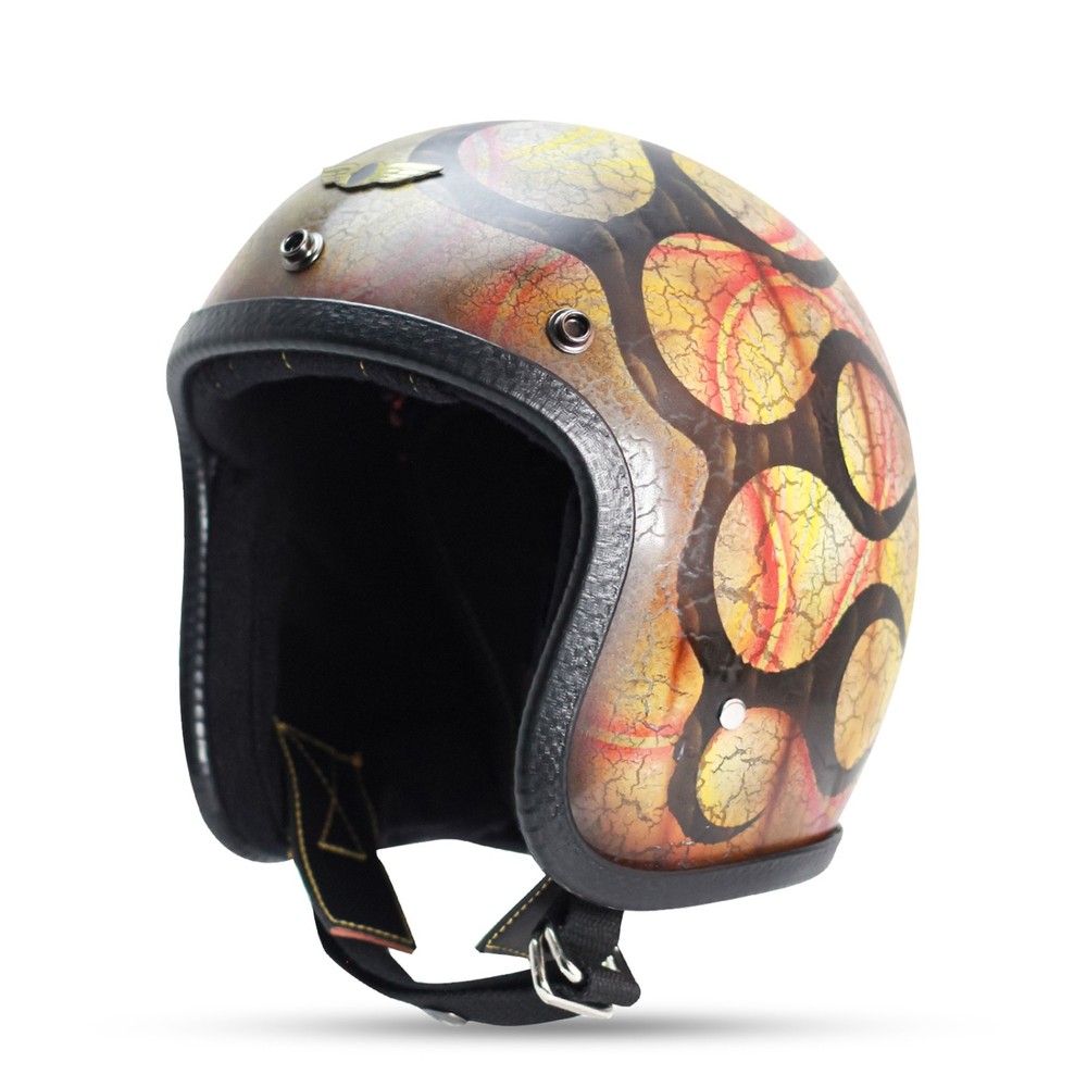 NEW SALE! VINTAGE CUSTOM HELMET SLIMHEAD CRACKED PATINA BOBBER CHOPPER CAFERACER