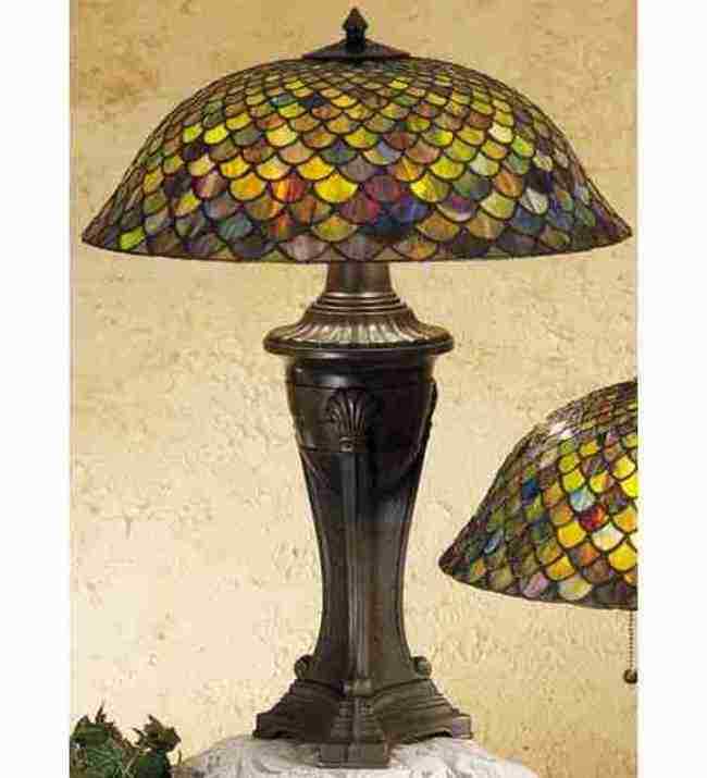 Meyda Tiffany 31115 Stained Glass / Tiffany Table Lamp - Tiffany Glass