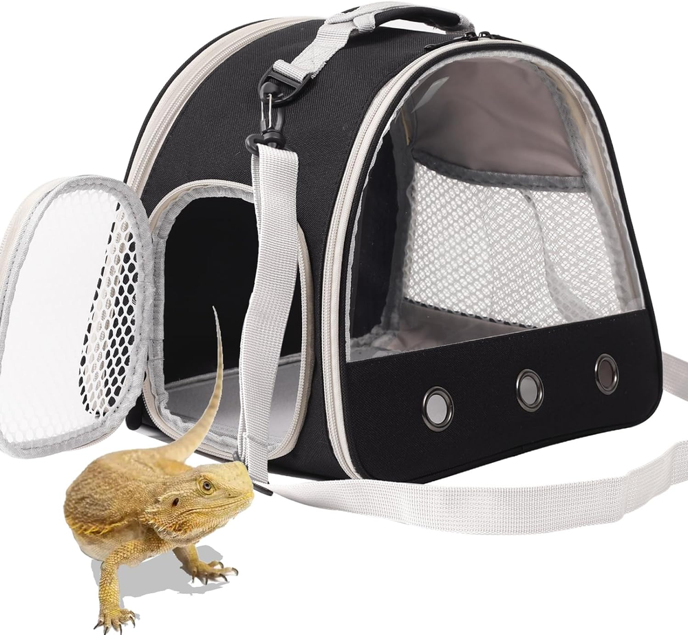 Bearded Dragon Travel Carrier,Lizards Carrier, Small Animal Travel Carrier for S