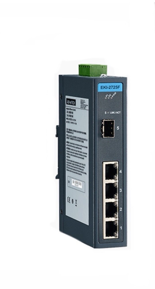 ADVANTECH EKI-2725F-AE 4GE+1G SFP Unmanaged Ethernet Switch EKI-2725