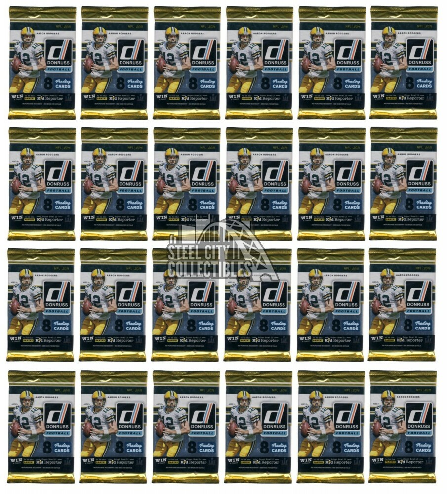 2016 Panini Donruss Football Retail 24-Pack Lot