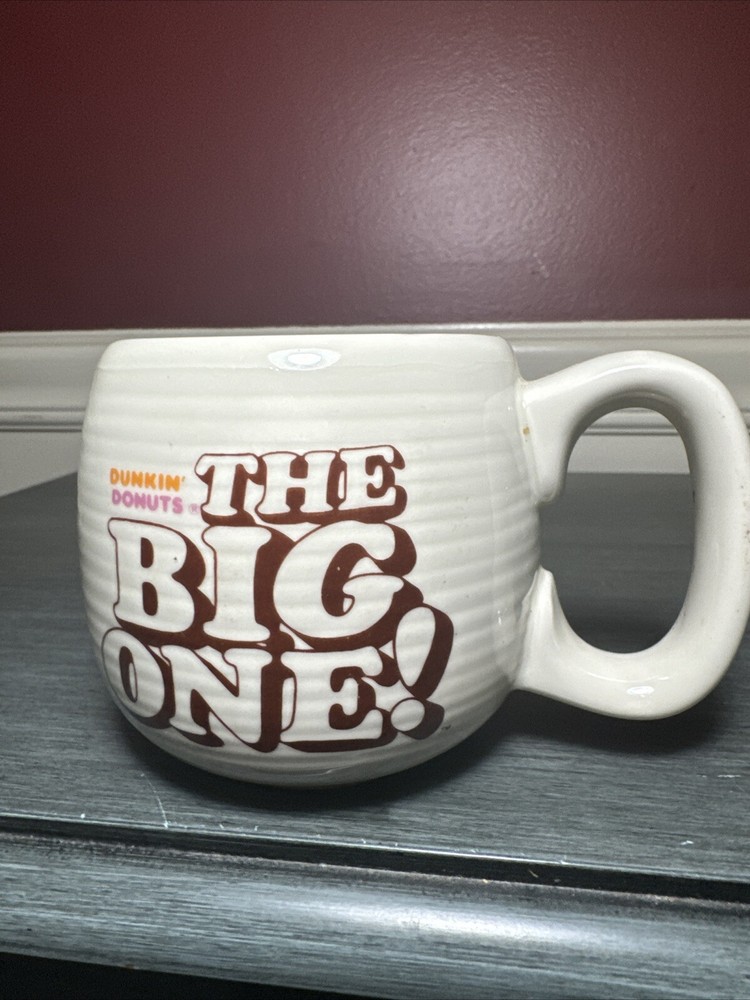 Vintage Dunkin Donuts The Big One Ceramic Coffee Mug Cup