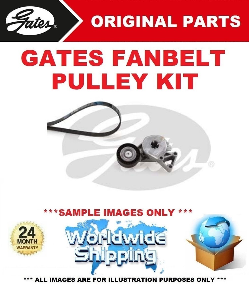 GATES FAN BELT PULLEY KIT for AUDI A3 1.6 2000-2003