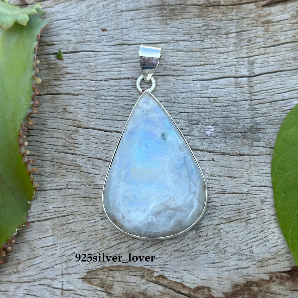 Moonstone 925 Sterling Silver Christmas Sale Pendant LP-126-image