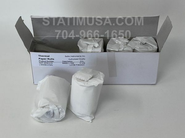 Tuttnauer 3870EA Thermal Paper Rolls 58mm x 15mm – 5 Rolls OEM# 01610406