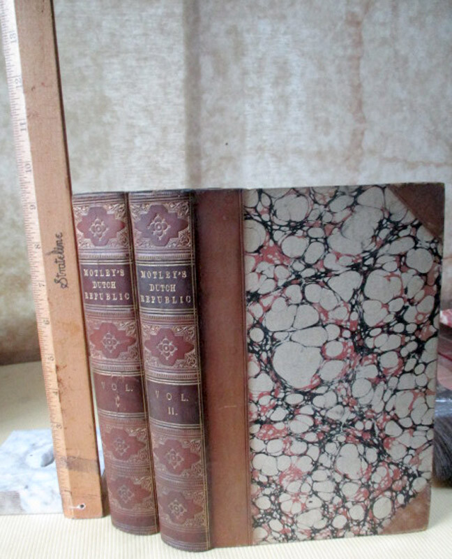 2 Volumes of MOTLEY'S DUTCH REPUBLIC by John Lothrop Motley, Published in 1863, Historical Literature Collection