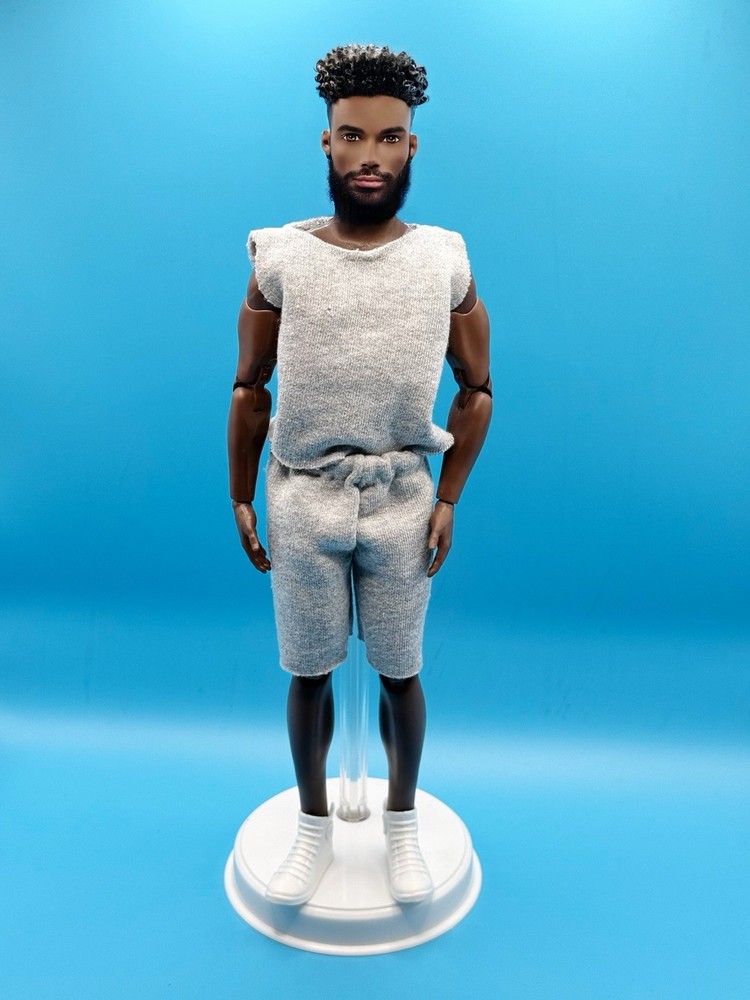 Handsewn Knitted Vest And Shorts For Ken Doll