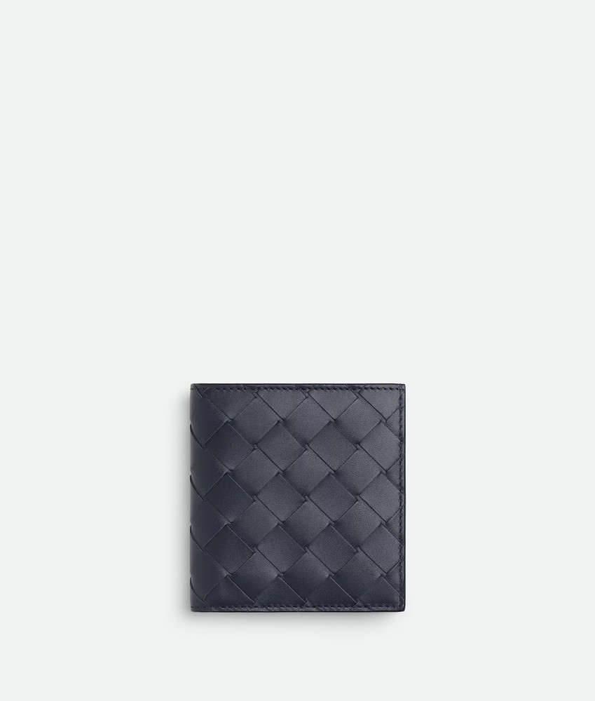 Bottega Veneta Intrecciato Slim Wallet Bi-Fold Cypress/Abyss