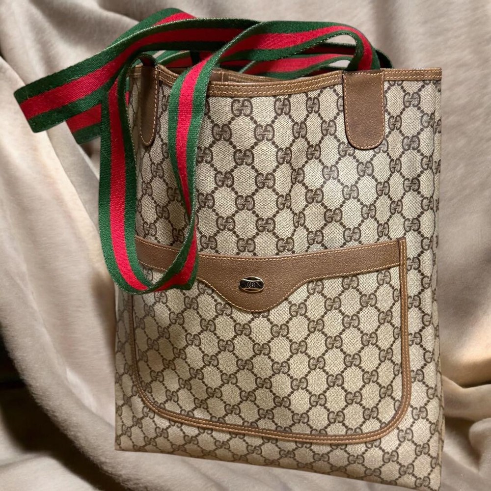 Gucci Sherry Line Leather Tote Bag for Women
