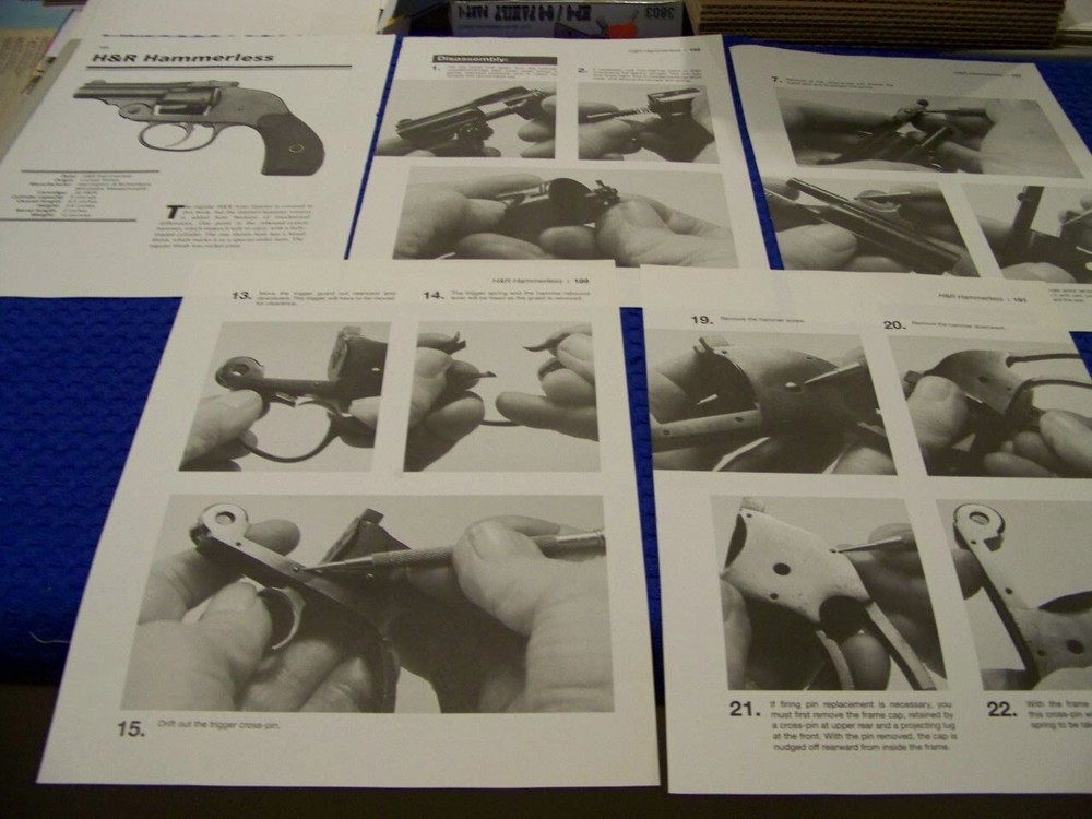 H&R HAMMERLESS (.32 S&W) REVOLVER..FIELD STRIP & REASSEMBLY (663MM)