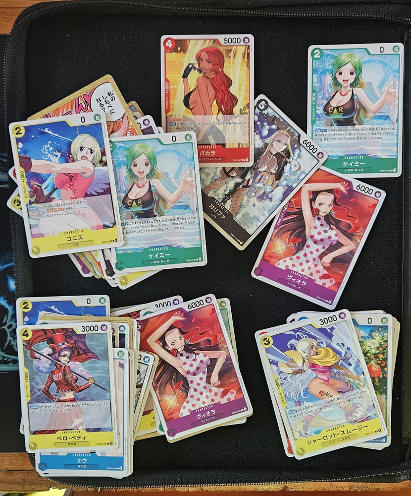 🔥 TCG Bandai One Piece Card Game  EB-03 Heroines Bulk card Lot 141 total cards