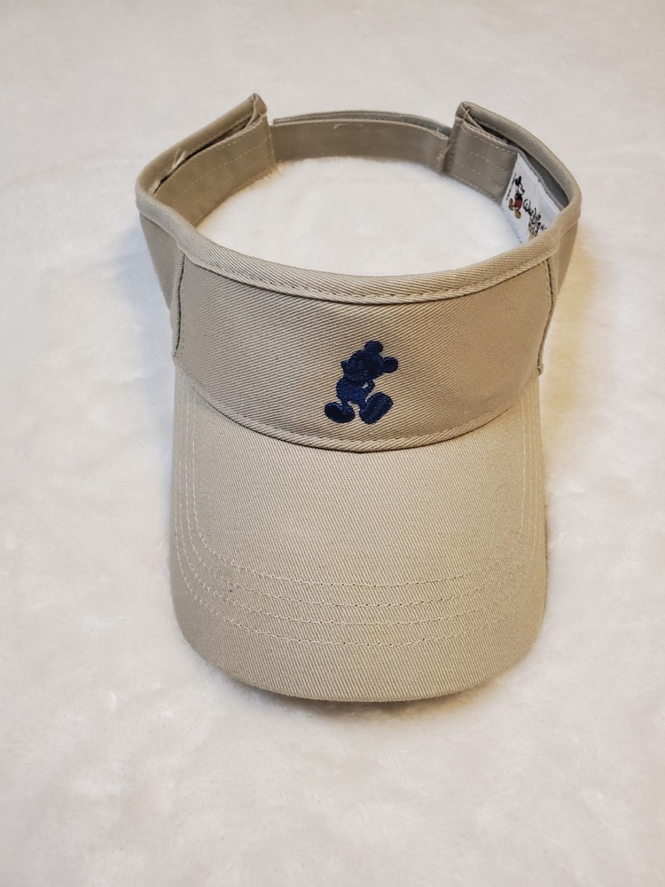 Mickey Mouse Disney World Resort Golf Sun Visor Khaki Tan Adult