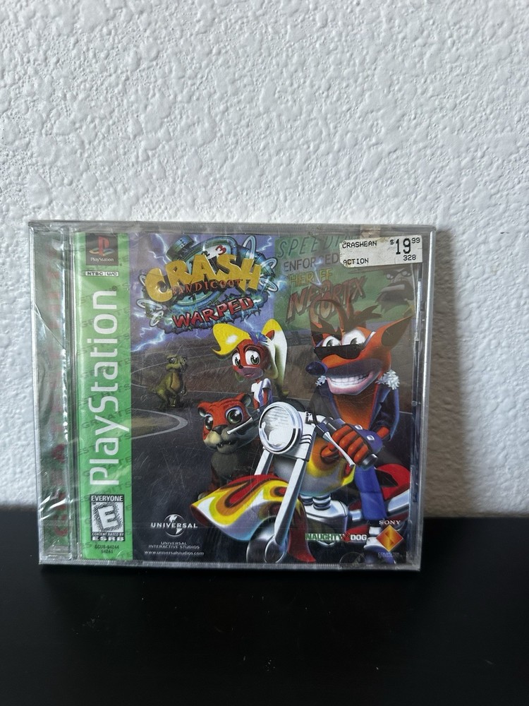New Crash Bandicoot Warped Greatest Hits (Sony PlayStation 1 PS1, 1998) Sealed