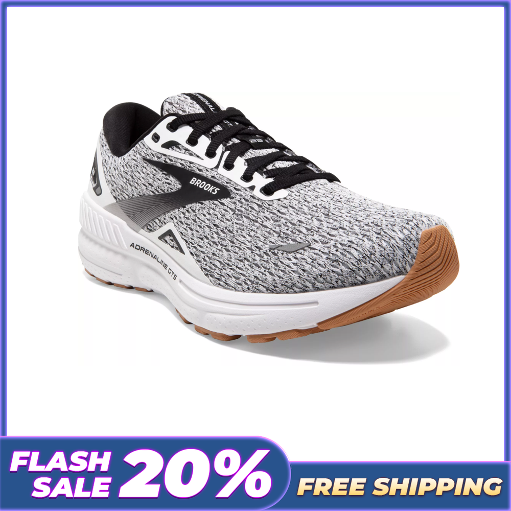 [ FLASH SALE ] - Brooks Men's Adrenaline GTS 23 Running Shoes - Oreo-image
