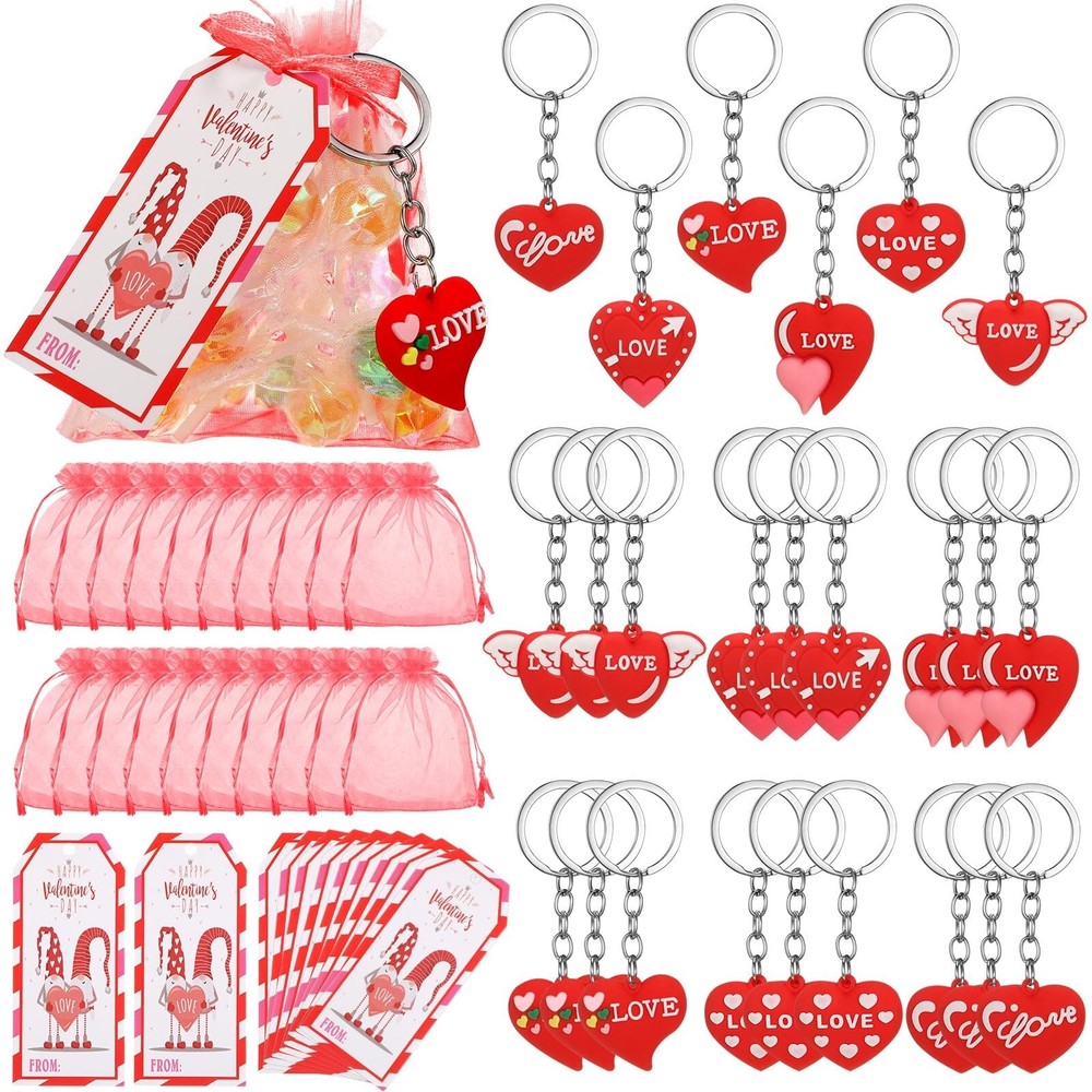 24-Piece Valentine's Day Gift Set for Kids & Students with Heart-Shaped Treats