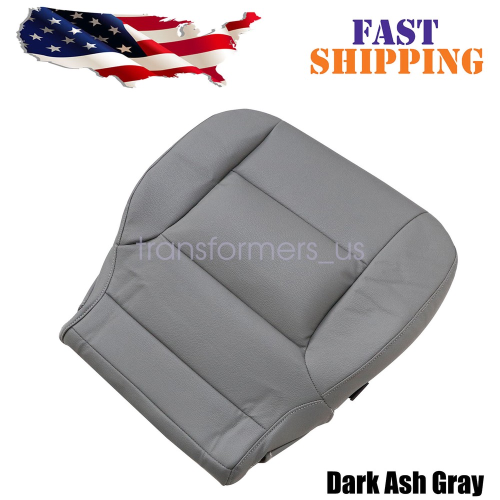 For 2014-2025 Chevy Silverado 2500 WT Single Cab Driver Bottom Seat Cover Gray