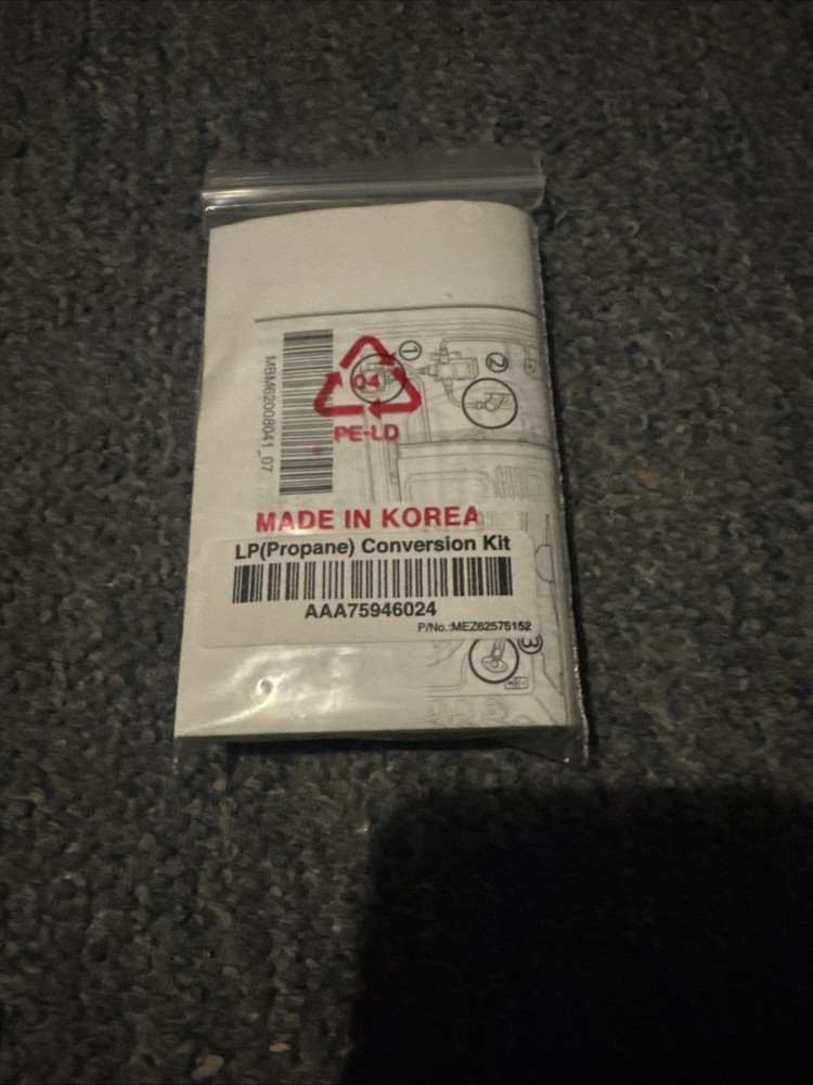 LG Propane Range Conversion Kit OEM AAA75946024