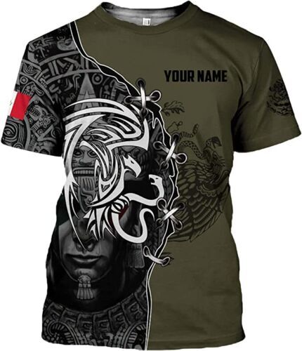 Personalized Name Mexican Tshirt Unisex 3D All Over Printed Sportwear