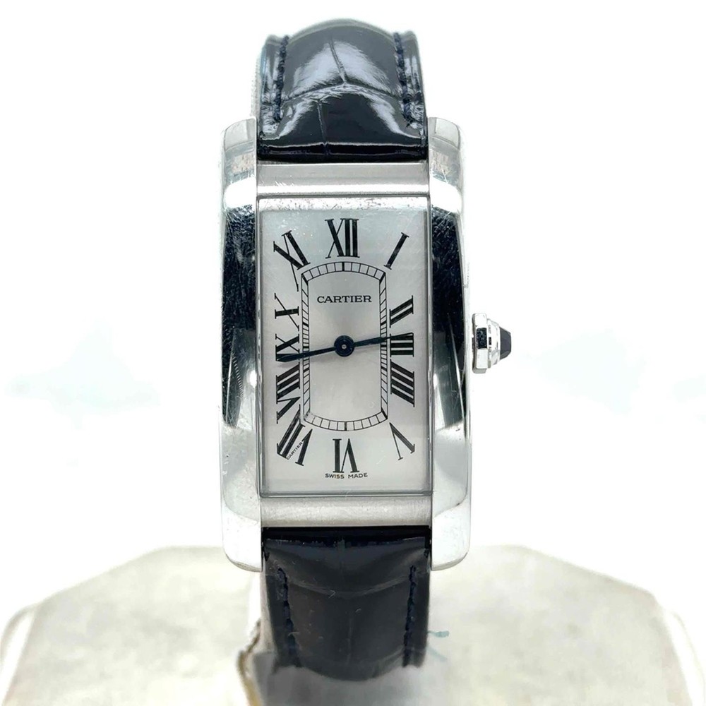 Cartier Tank Americaine Medium Model Automatic Stainless Steel Men's WSTA0017