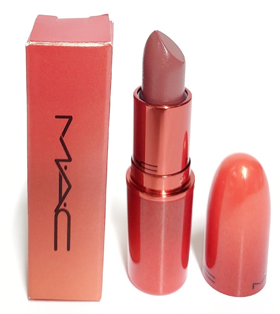 MAC New Years Shine Matte Lipstick Lookin Like Wealth a Midtone Yellow Brown NIB-image
