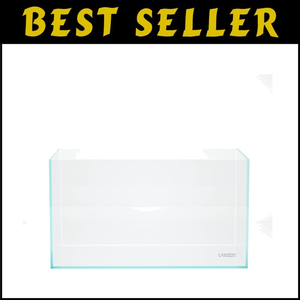 55-Gallon Rimless Black Aquarium Tank with Nano Foam