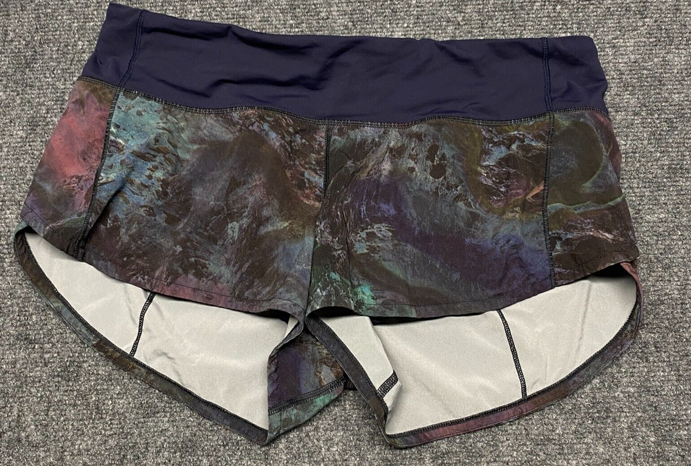 Lulemon Women's Size 6 Lined Stretch Shorts for Gym Running Workouts Multi Color