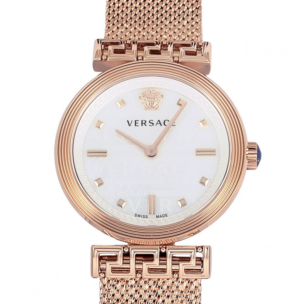 Versace Miander Rose Gold Quartz Womens Watch with Box Papers VELW01322