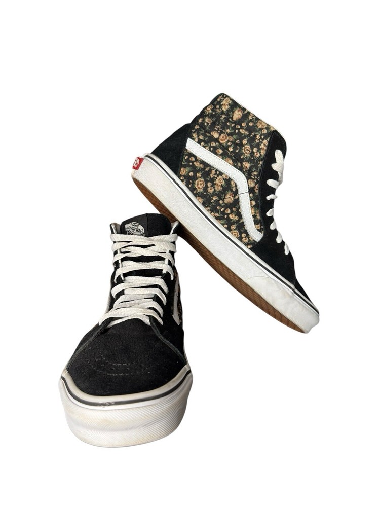 Vans Sk8-Hi Rose Dreams Black Skate Shoes
